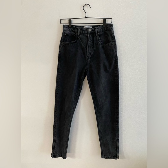 Reformation Denim - Reformation Skinny Zip Ankle Jean 27 Black